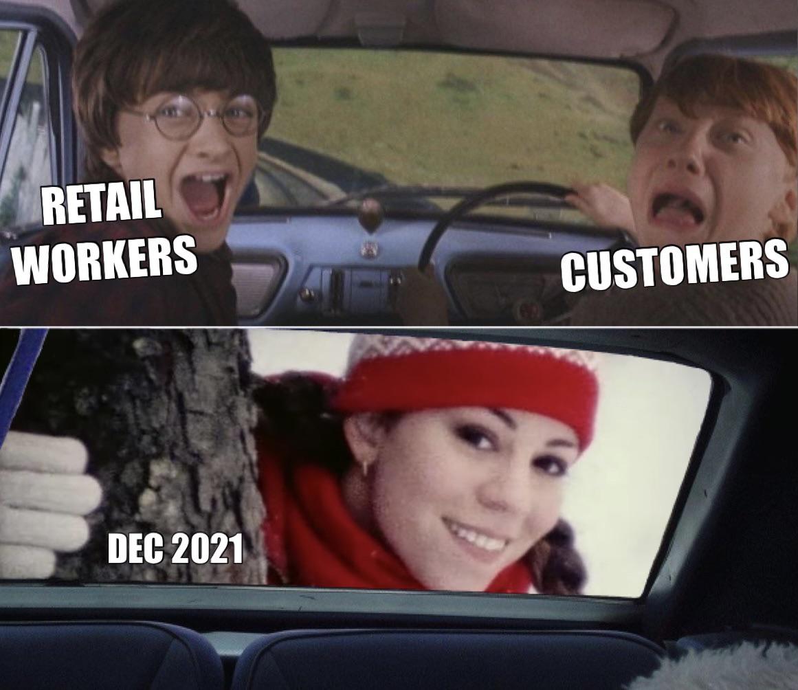 mariah carey all i want christmas - Retail Workers Customers