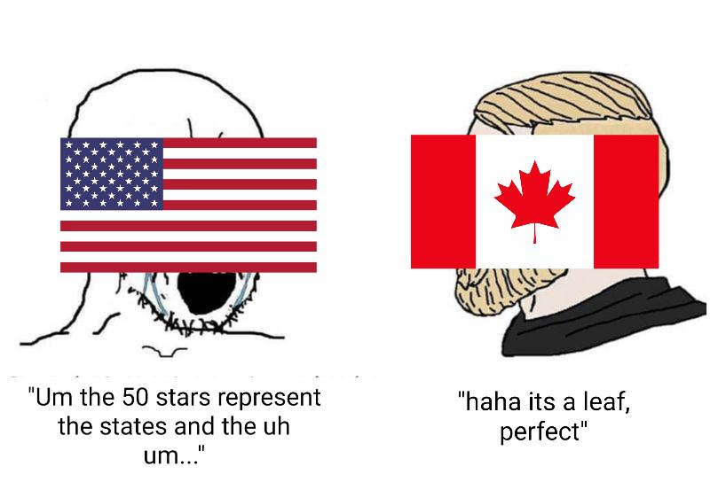 dank memes - woah jack meme - "Um the 50 stars represent the states and the uh um..." "haha its a leaf, perfect"