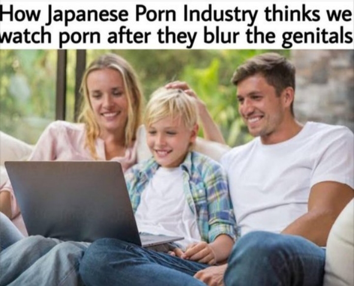 Sex industry - How Japanese Porn Industry thinks we watch porn after they blur the genitals