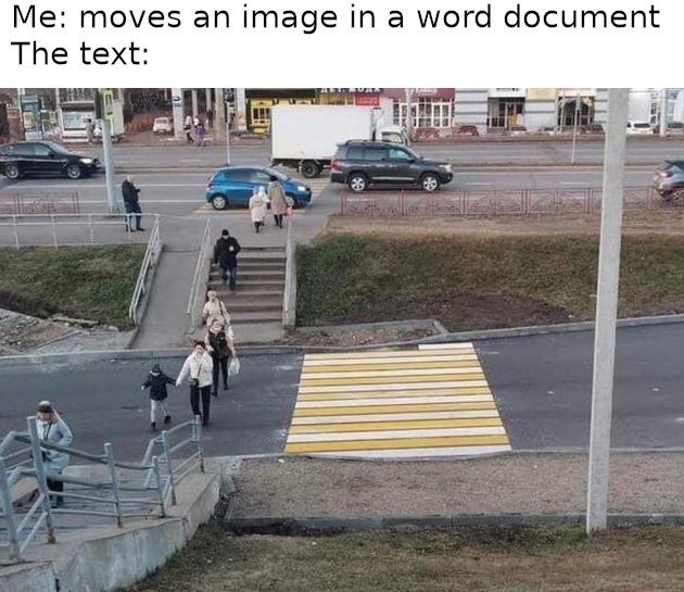 asphalt - Me moves an image in a word document The text