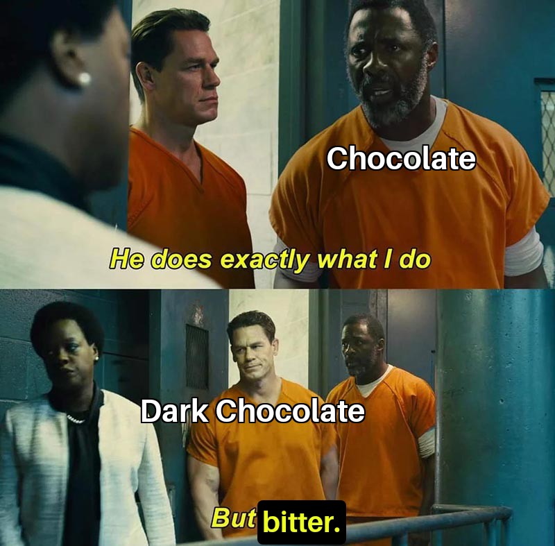he does exactly what i do meme - Chocolate He does exactly what I do Dark Chocolate But bitter.