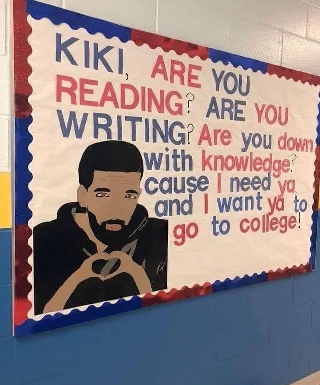 available - Kiki, Are You Reading? Are You Writing? Are you down with knowledge? cause I need ya , and I want ya to go to college