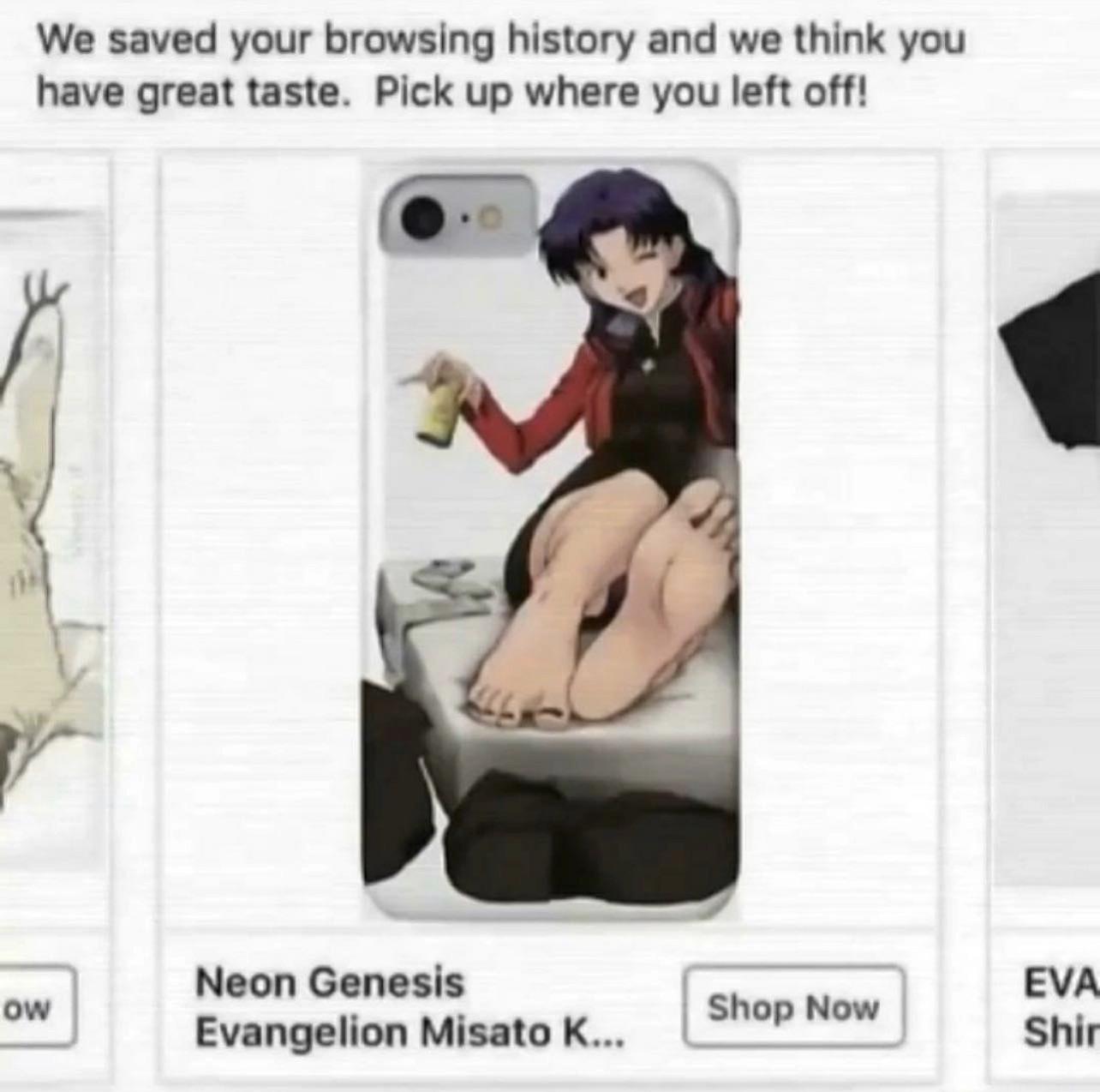 clothing - We saved your browsing history and we think you have great taste. Pick up where you left off! ow Neon Genesis Evangelion Misato K... Shop Now Eva Shir