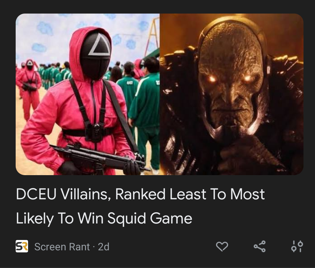 cringeworthy pics - squid game guard - Dceu Villains, Ranked Least To Most ly To Win Squid Game 5 Screen Rant 2d 6
