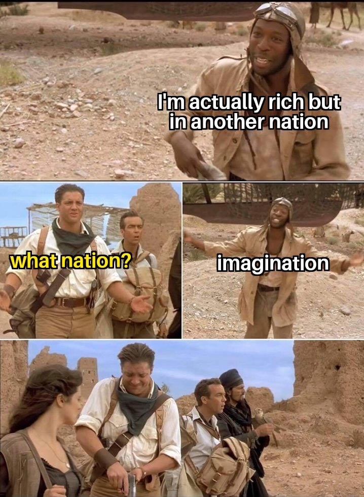 dank memes - star wars kotor memes - I'm actually rich but in another nation what nation? imagination
