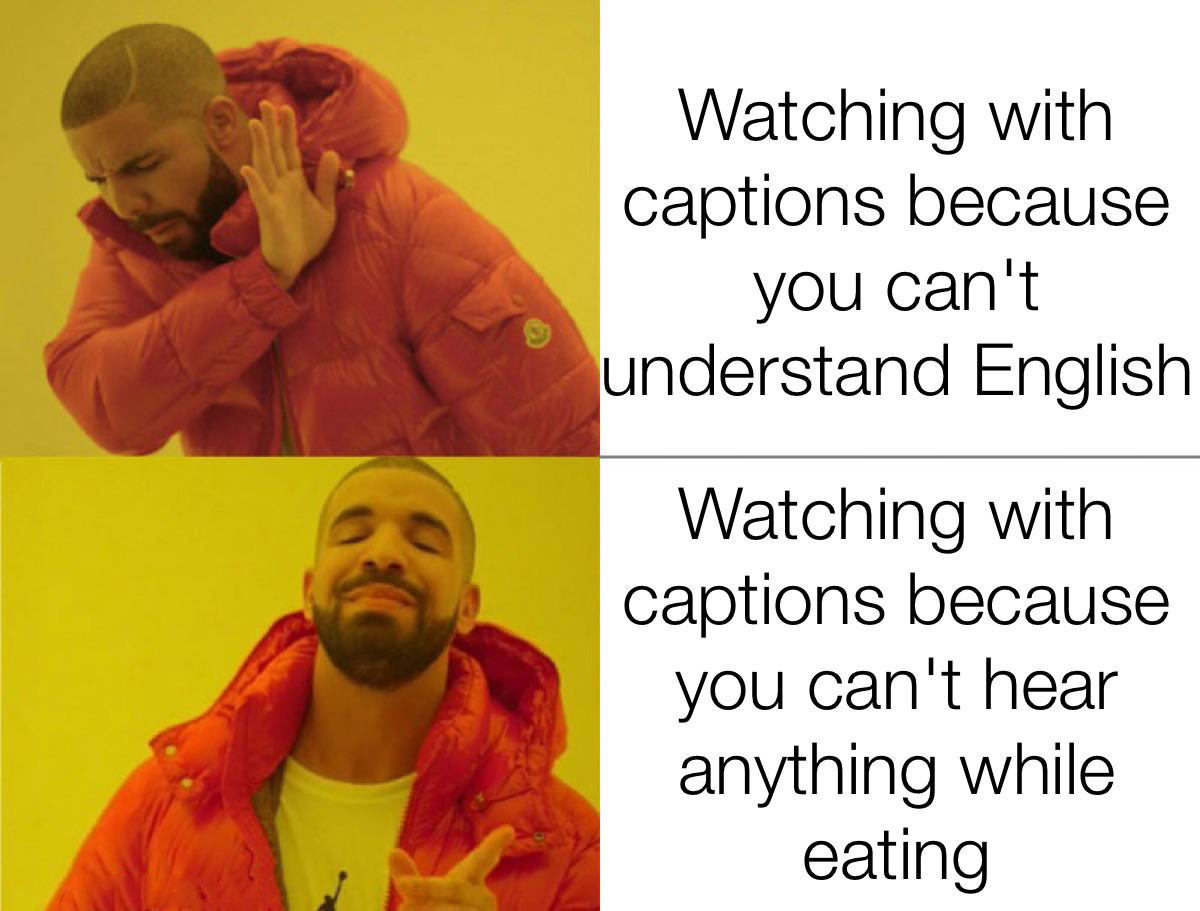 stop hating on fortnite - Watching with captions because you can't understand English Watching with captions because you can't hear anything while eating