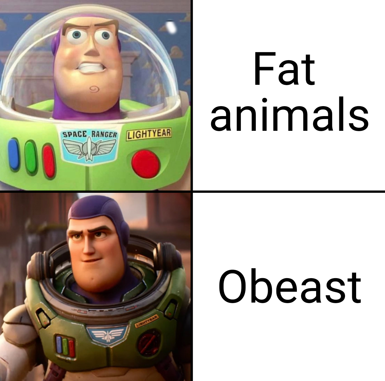 dank memes - buzz lightyear meme - Fat animals Space Ranger Lightyear 006 Obeast 00