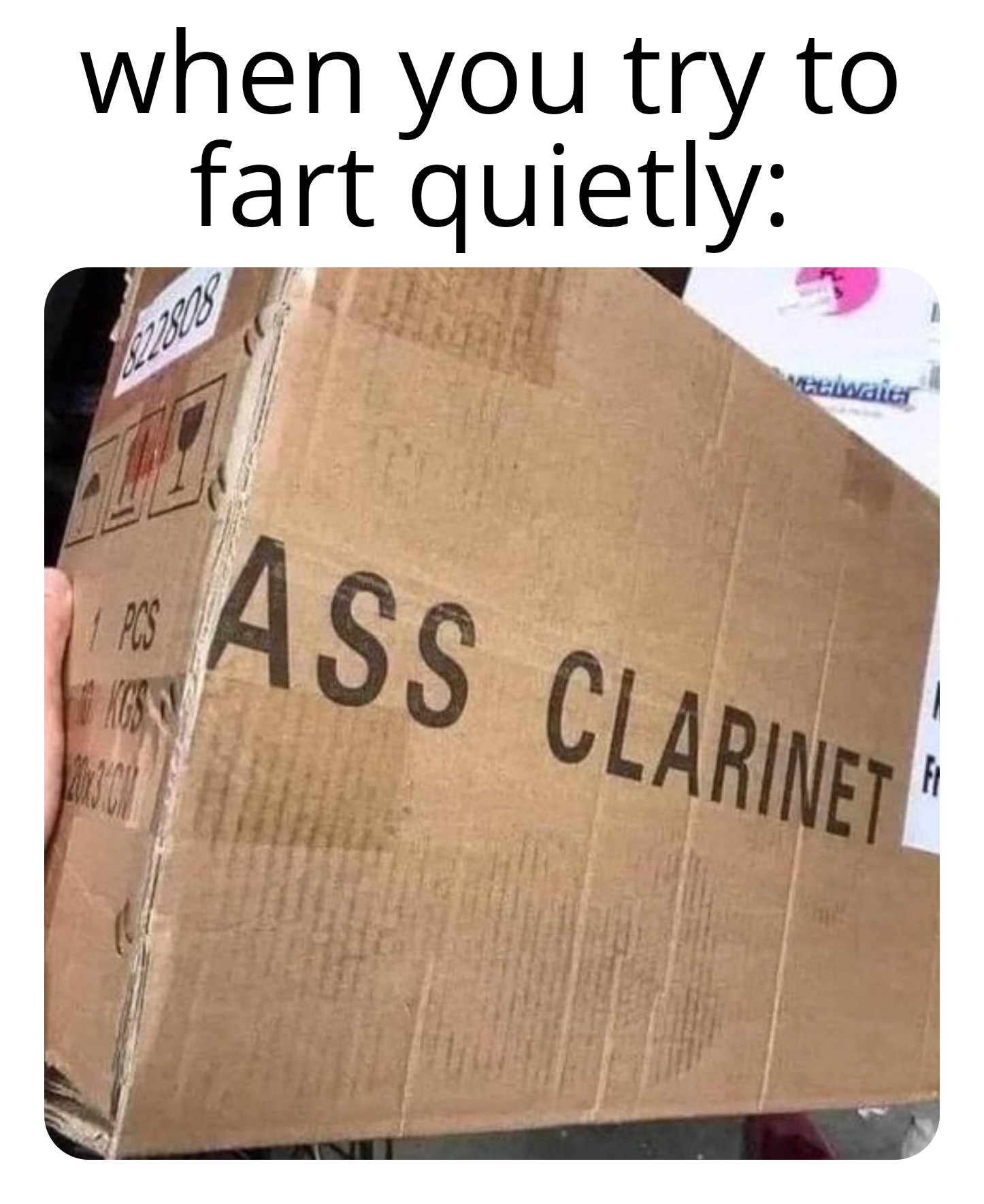 funny memes - wood - when you try to fart quietly eewater 24 Ass Clarinet Pos
