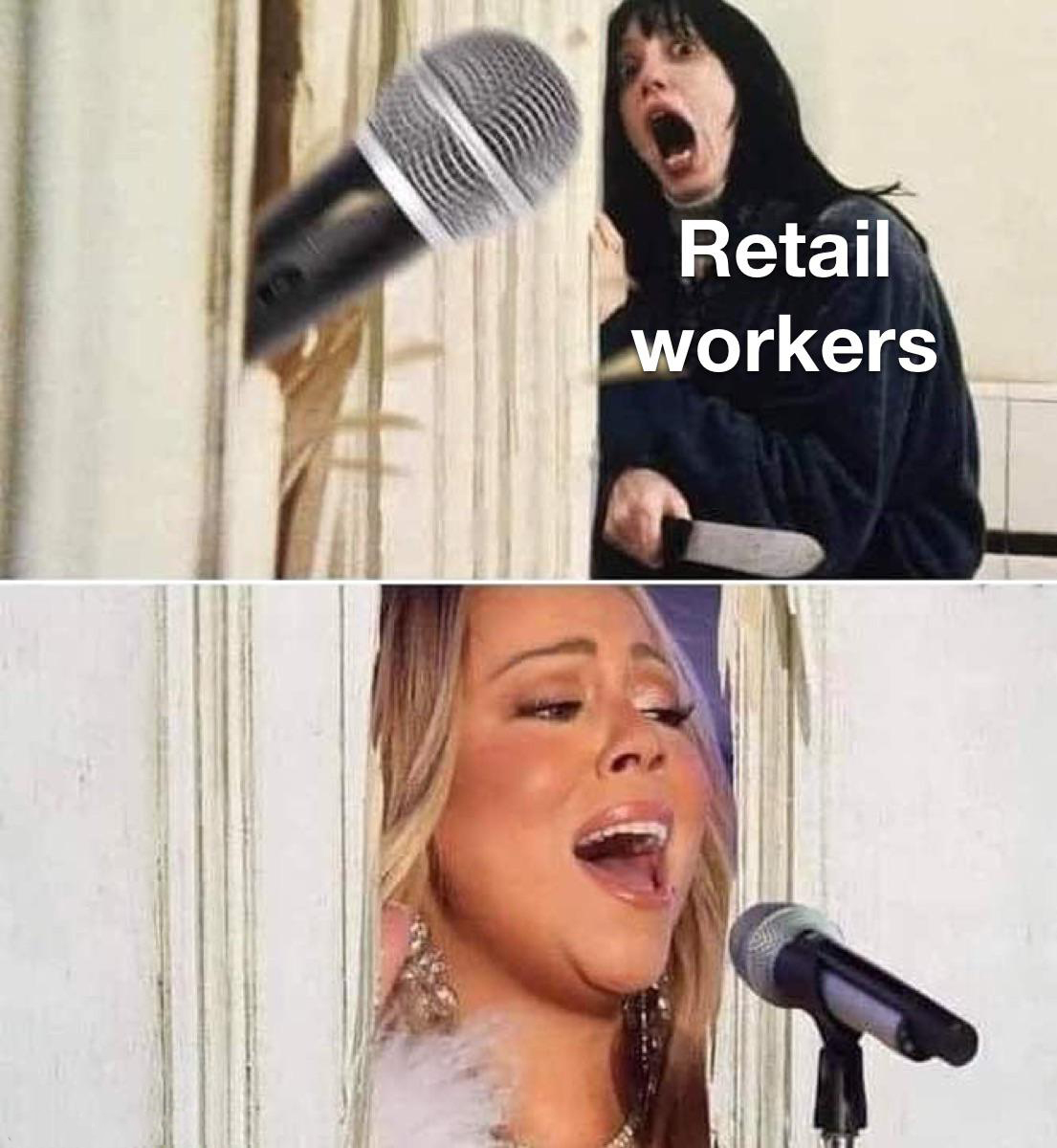 dank memes - 9gag mariah carey meme christmas - Retail workers