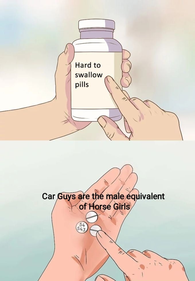 fresh memes - hard to swallow pill memes - Hard to swallow pills Car Guys are the male equivalent of Horse Girls 54 543