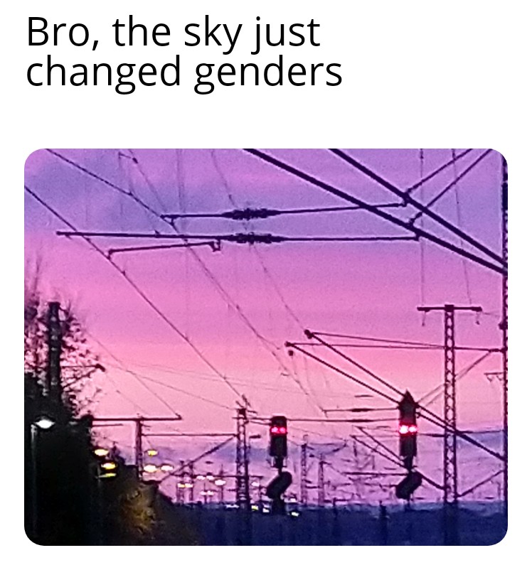 google offers - Bro, the sky just changed genders T