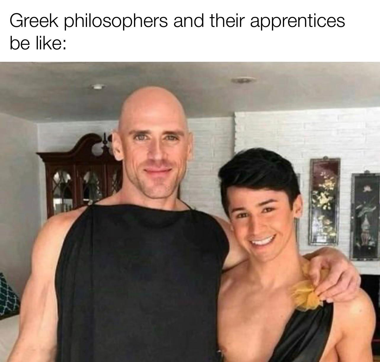 shoulder - Greek philosophers and their apprentices be