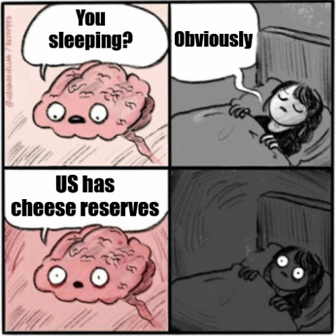 funny memes - came first the chicken or the egg meme - You sleeping? Obviously w Us has cheese reserves 0.0