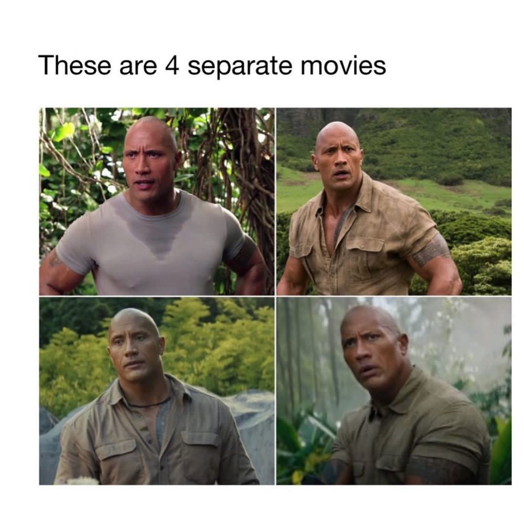 dank memes - funny memes - journey 2 the mysterious island - These are 4 separate movies