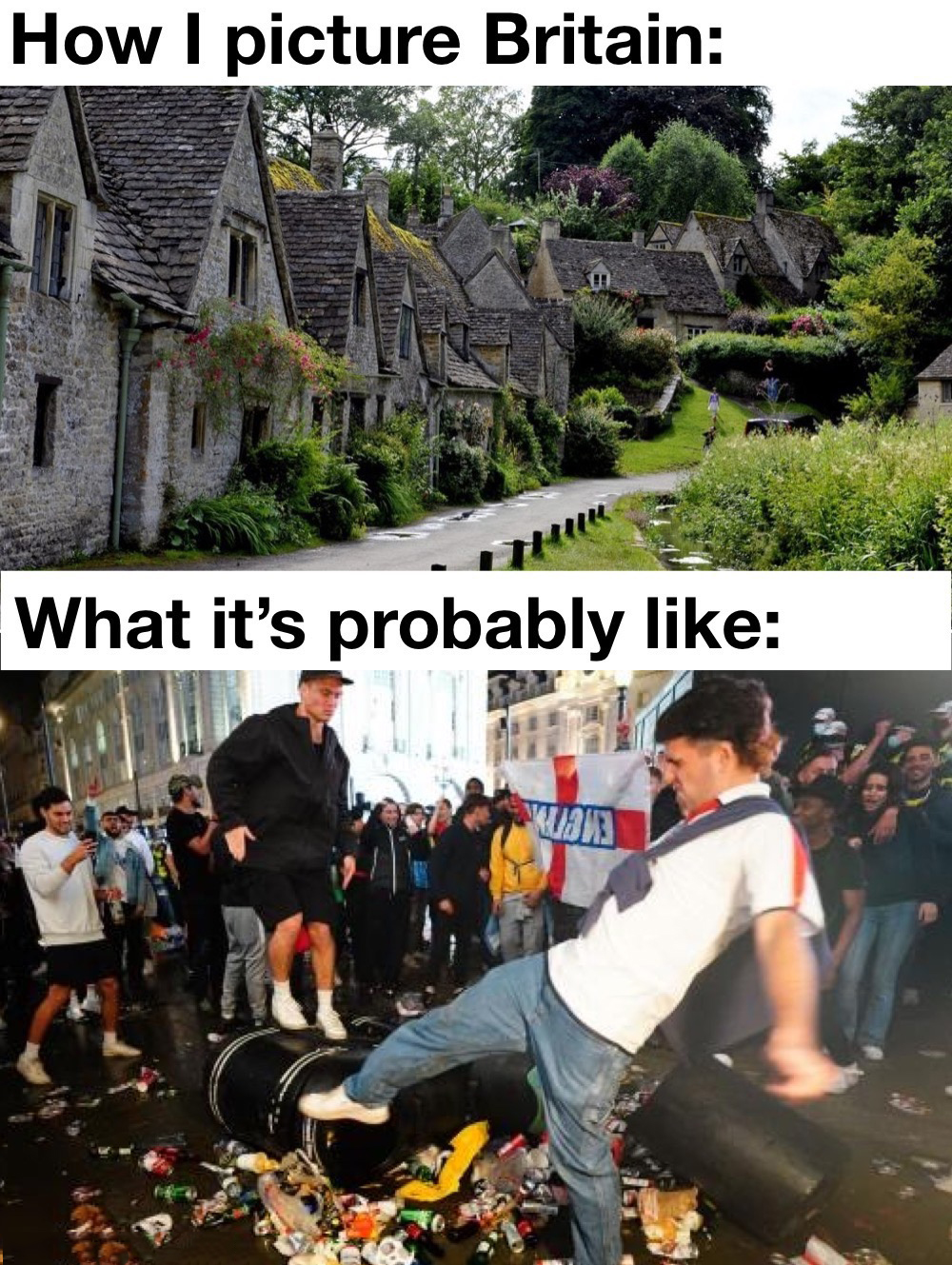funny memes - dank memes cotswolds aonb - How I picture Britain What it's probably 7313