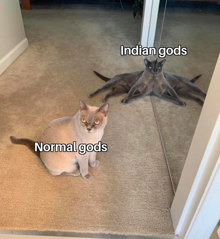 dank memes - funny memes - scp 796 - Indian gods Normal gods