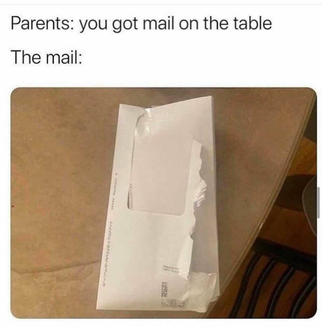 parents you got mail on the table - Parents you got mail on the table The mail
