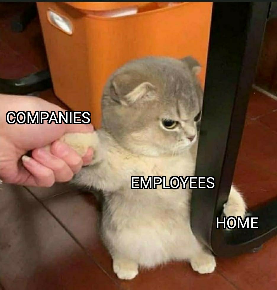 photo caption - Companies Employees Home