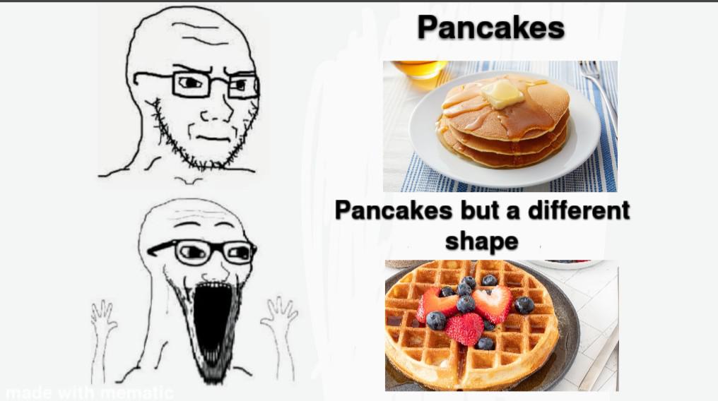 > Pancakes Pancakes but a different shape