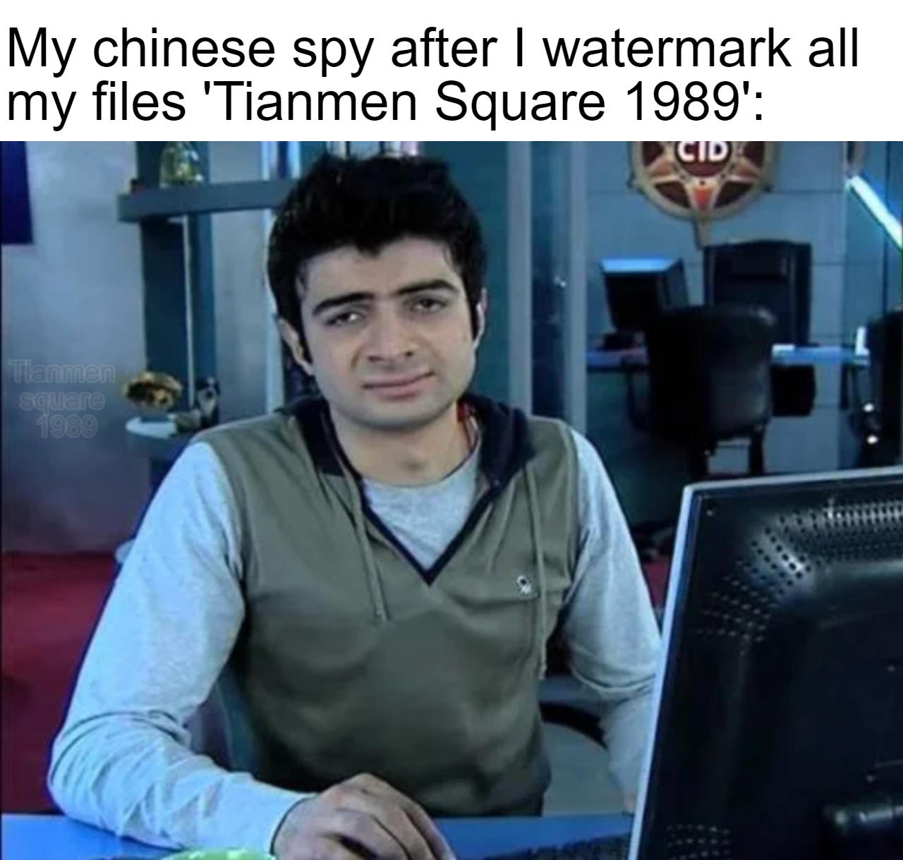 funny memes - dank memes - mr bean lite meme - My chinese spy after I watermark all my files 'Tianmen Square 1989' Cid 3