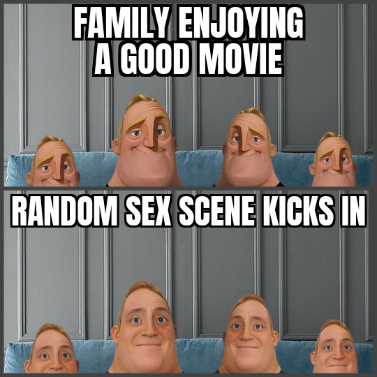 steven tyler fall - Family Enjoying A Good Movie Random Sex Scene Kicks In