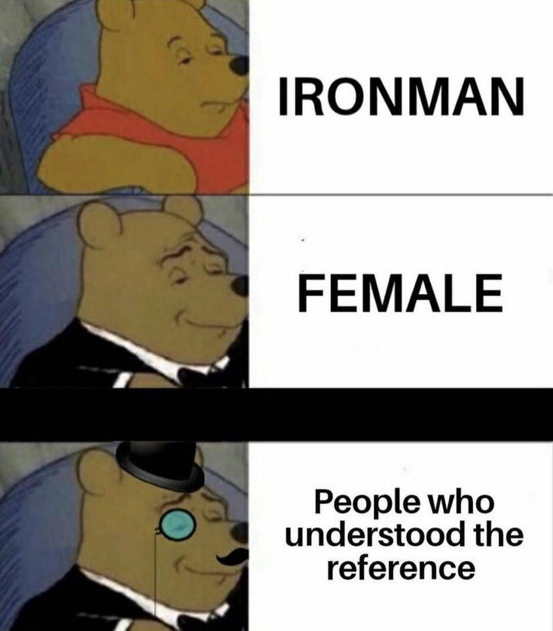 fastest gun in the west meme - Ironman Female People who understood the reference