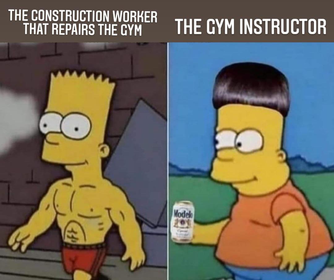 dank memes - punisher background - The Construction Worker That Repairs The Gym The Gym Instructor Modelo 30