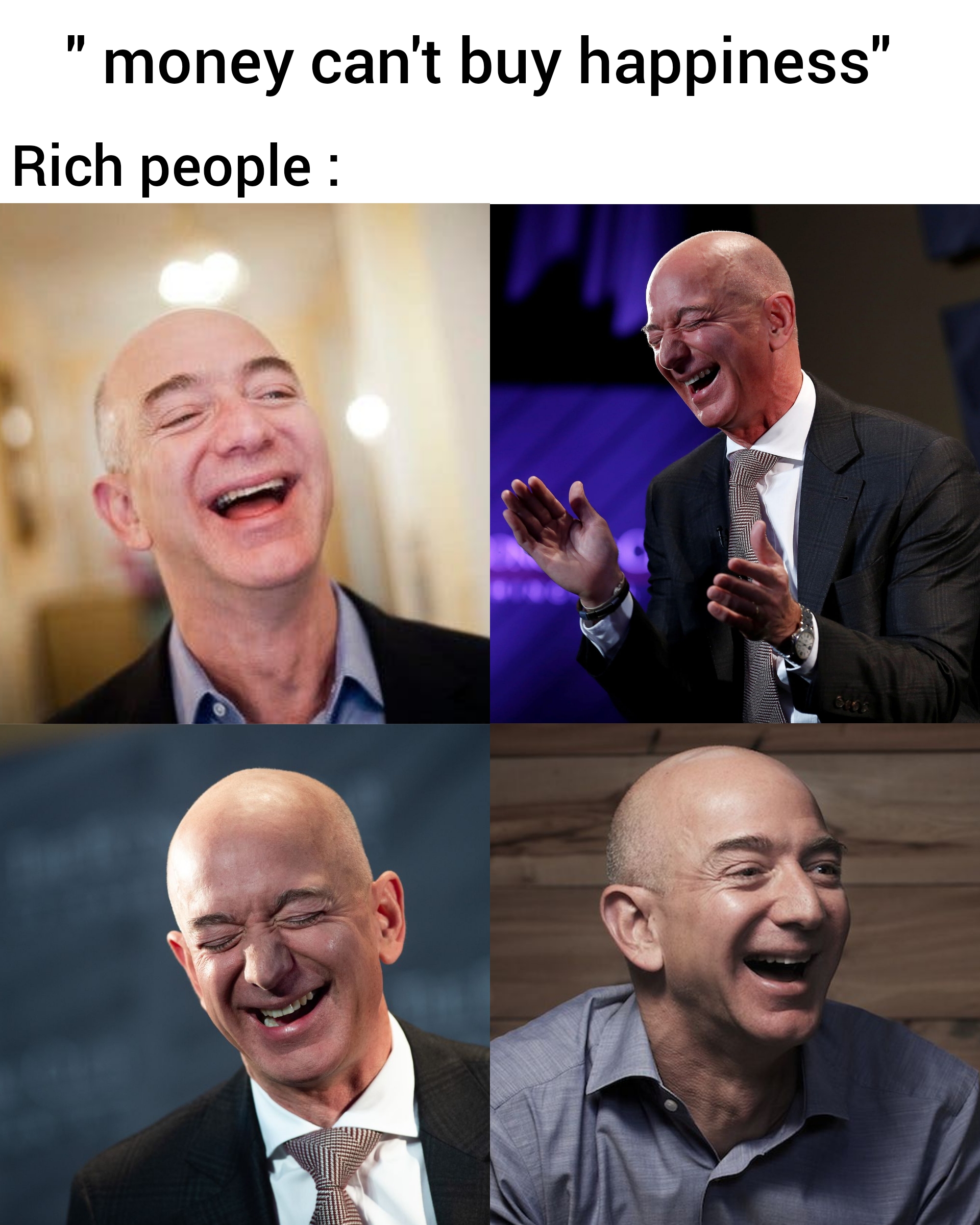 dank memes - motivational speaker - money can't buy happiness" Rich people