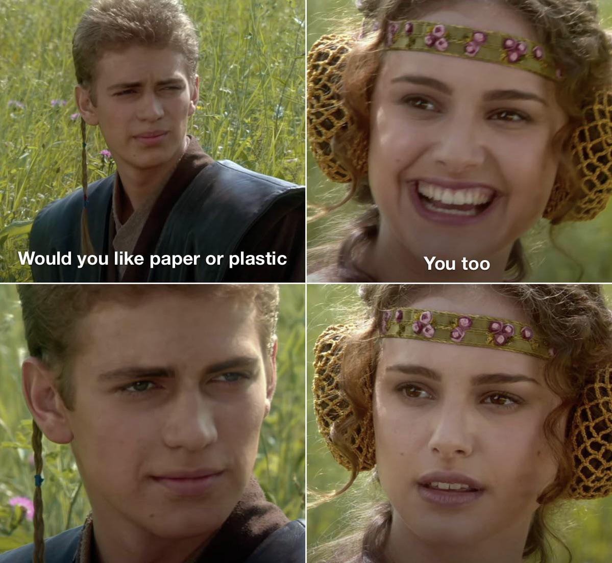 dank memes - funny memes - meme right - Would you paper or plastic You too