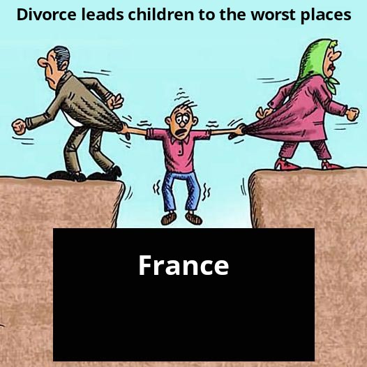 nah she tweakin - Divorce leads children to the worst places France