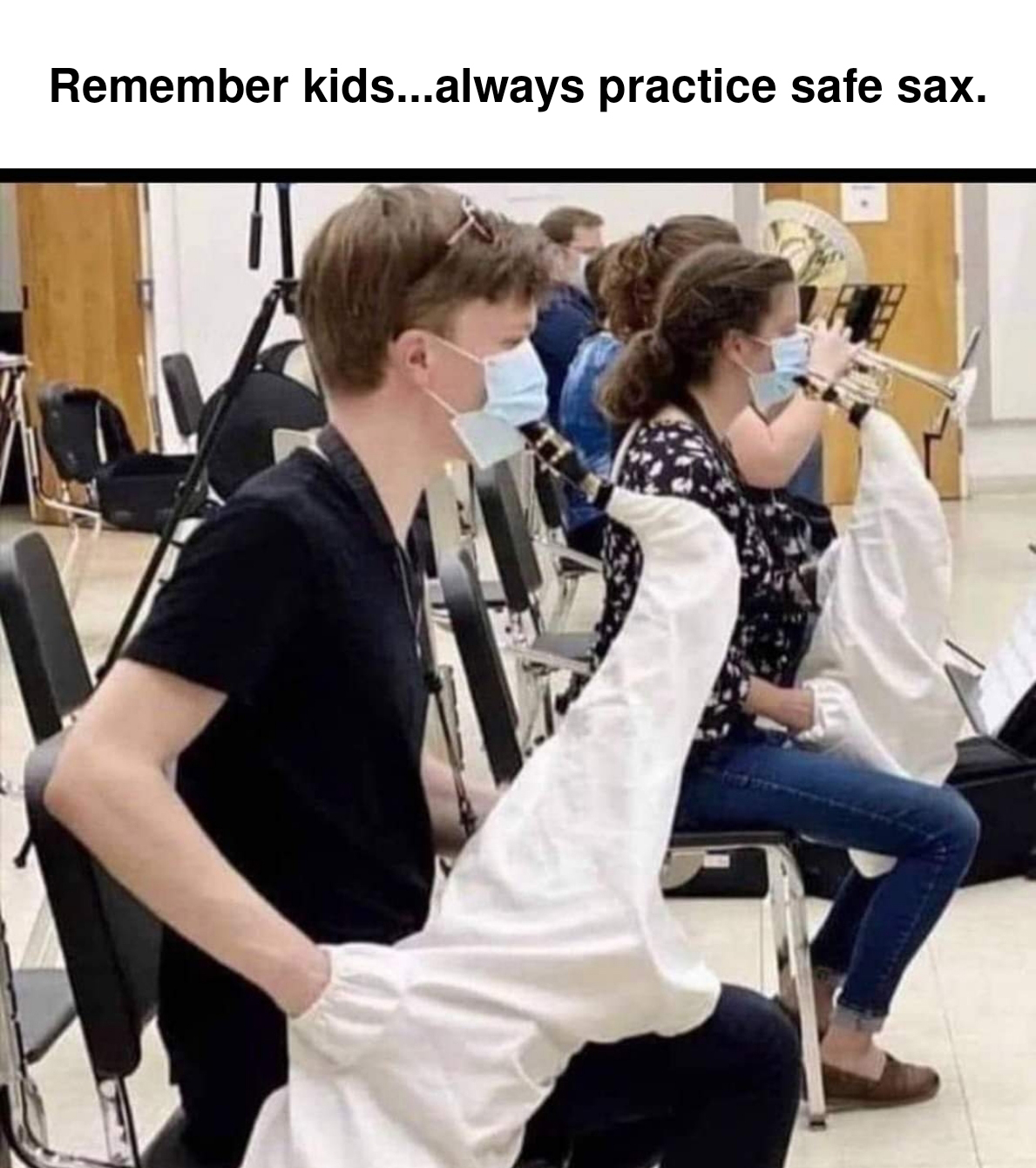 safe sax meme - Remember kids...always practice safe sax.
