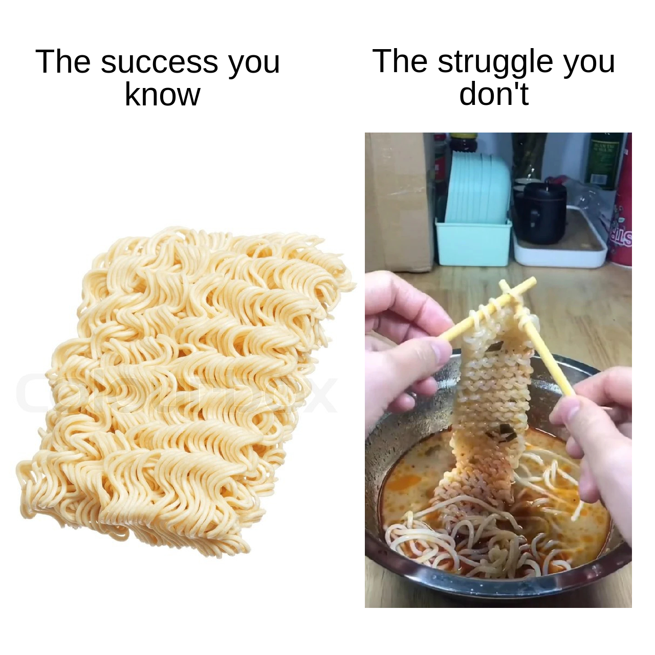 dank memes - funny memes - Instant ramen - The success you know The struggle you don't