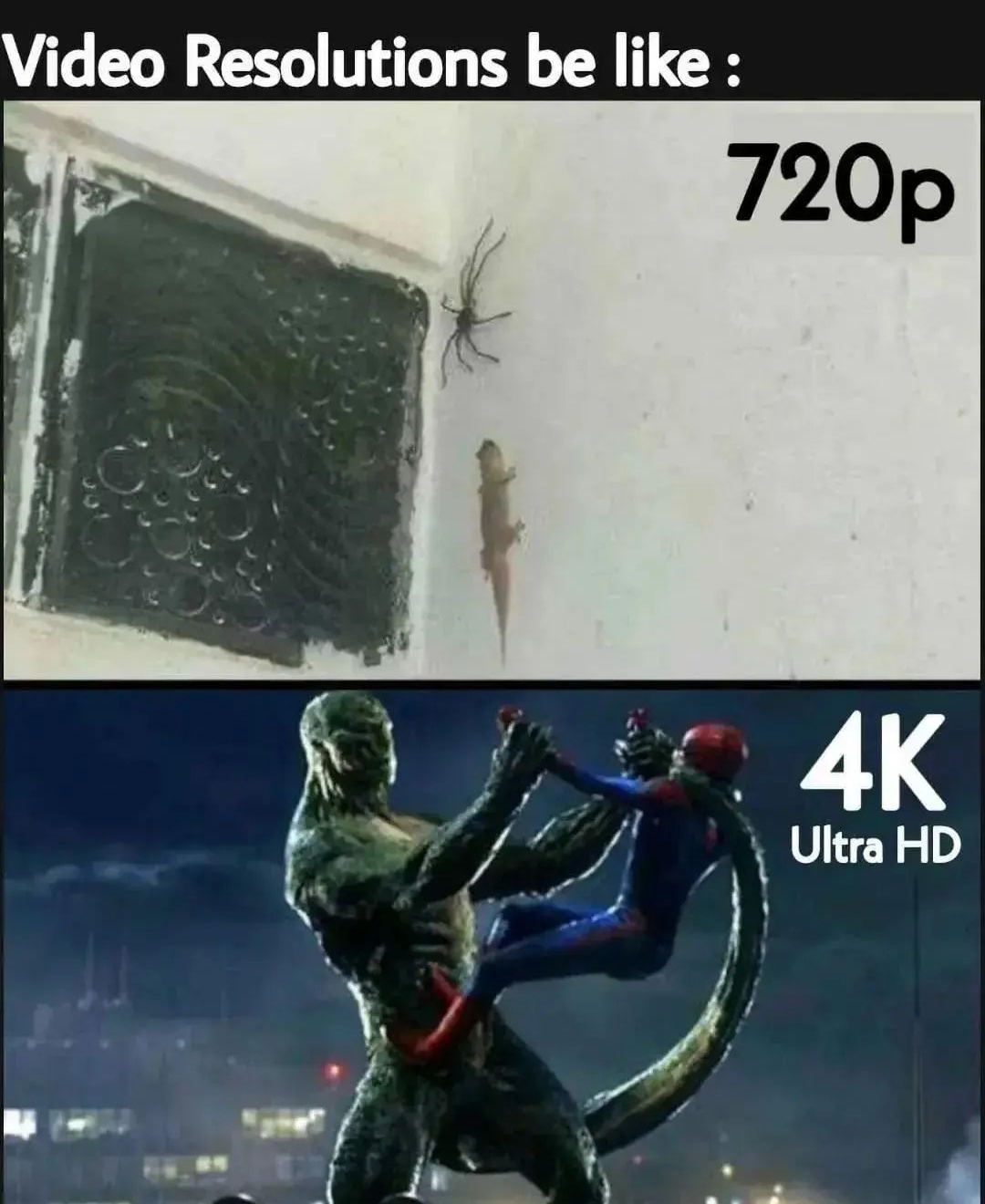 lizard spiderman - Video Resolutions be 720p 4K Ultra Hd
