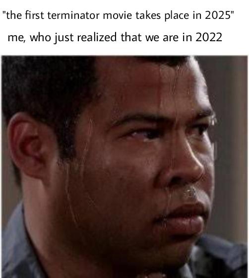 dank memes - "the first terminator movie takes place in 2025" me, who just realized that we are in 2022
