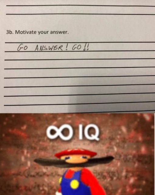 infinite iq - 3b. Motivate your answer. Go Answer! Go!! O Iq