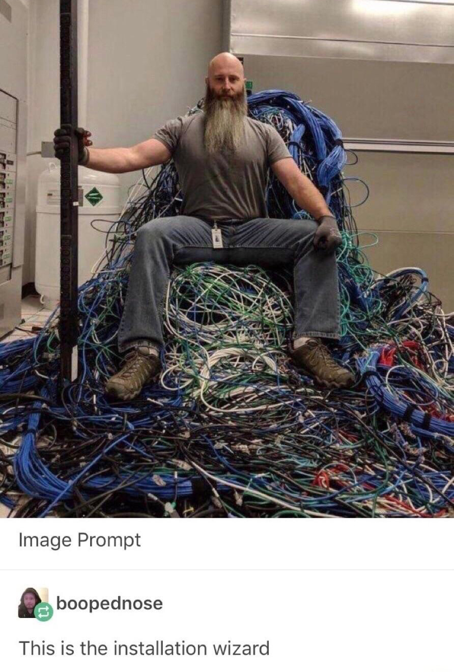 dank memes - funny memes - cable funny - Image Prompt boopednose This is the installation wizard