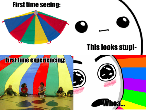 dank memes - gym class memes - First time seeing This looks stupi First time experiencing Whoa...