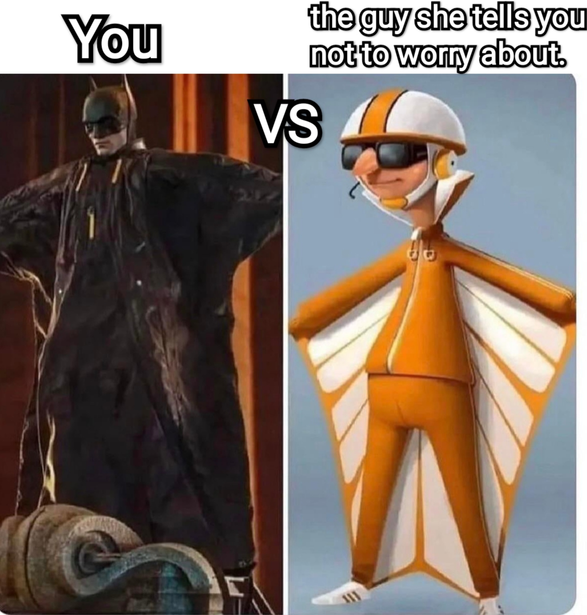 funny memes - dank memes - vectores meme - You . the guy she tells you not to worry about Vs