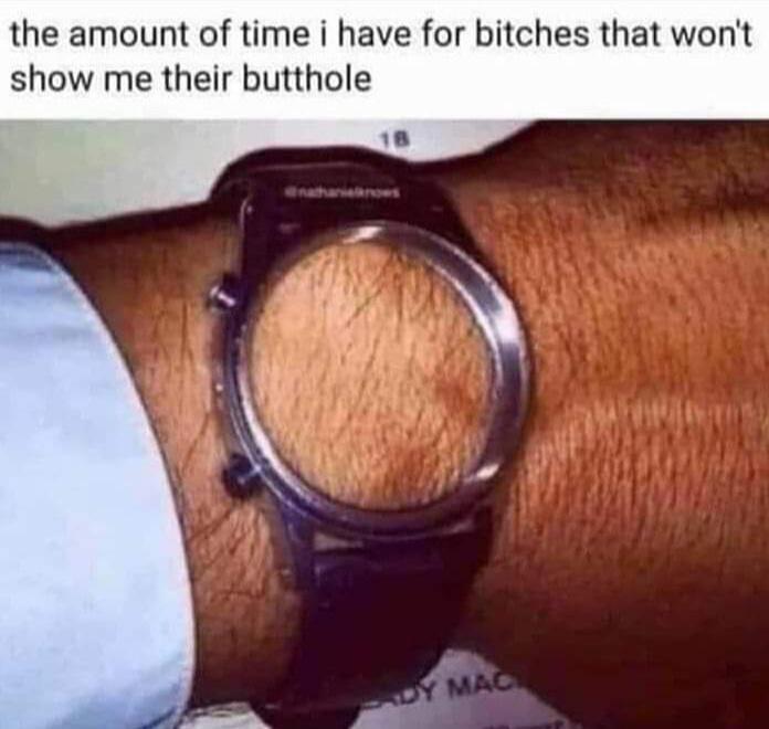 dank memes - funny memes - funny memes about liars - the amount of time i have for bitches that won't show me their butthole 18 thos Dy Mac