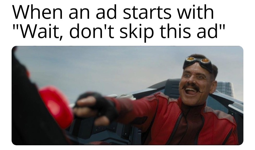 dank memes - funny memes - google plus hangouts - When an ad starts with "Wait, don't skip this ad"