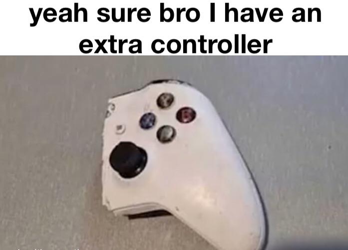 dank memes - game controller - yeah sure bro I have an extra controller