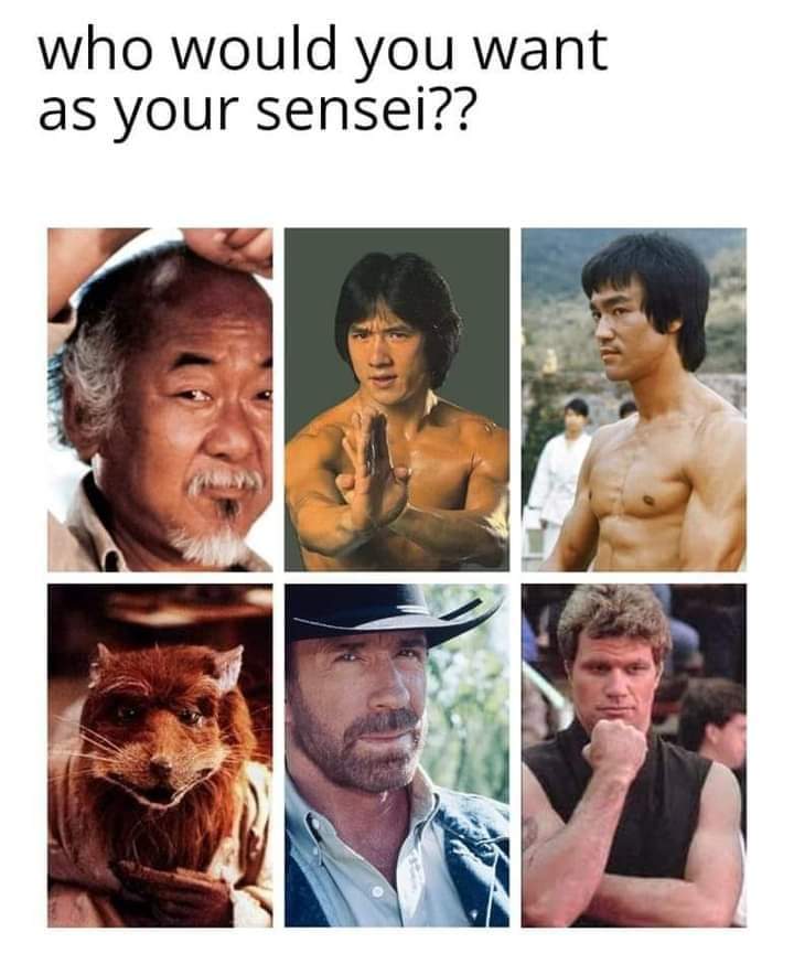 dank memes - collage - who would you want as your sensei?? >