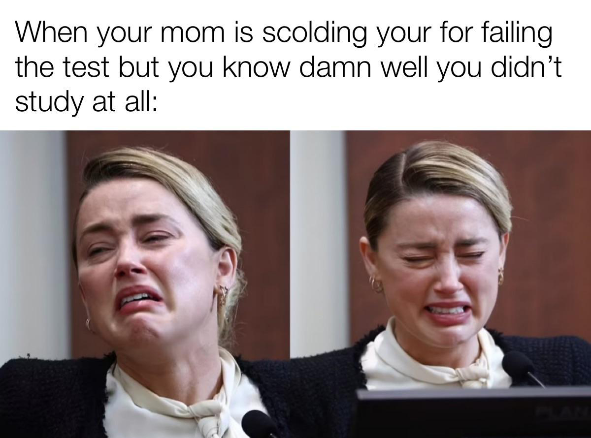 funny memes - dank memes - lowest price - When your mom is scolding your for failing the test but you know damn well you didn't study at all