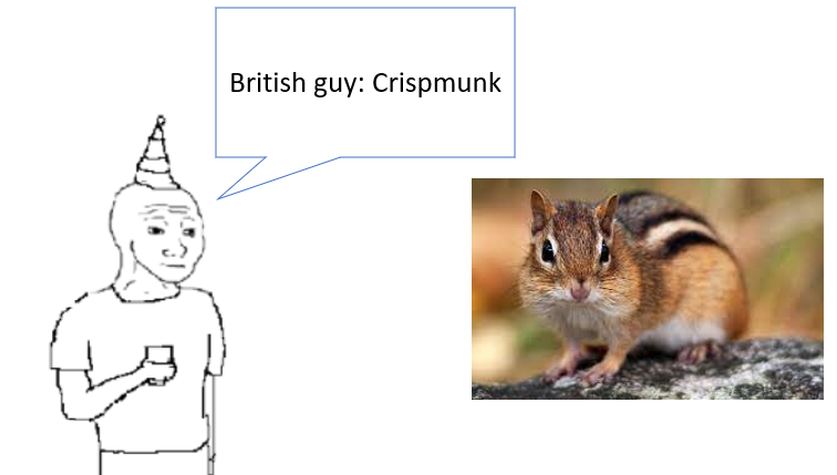 monday morning randomness - fauna - British guy Crispmunk