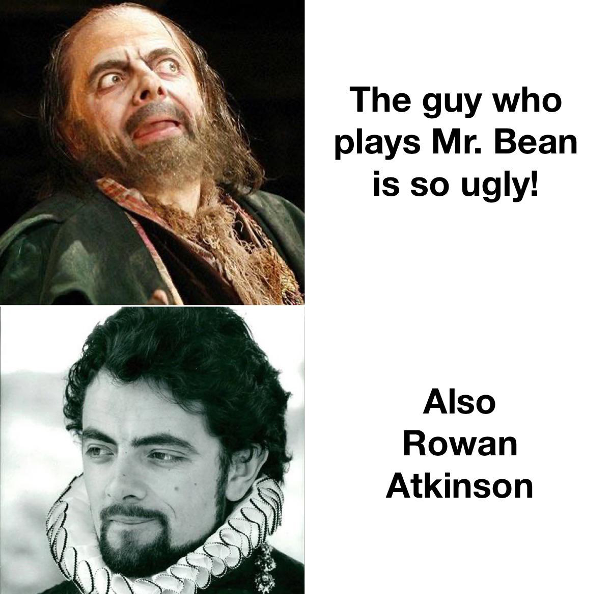 dank memes - mr bean san andreas meme - The guy who plays Mr. Bean is so ugly! Also Rowan Atkinson