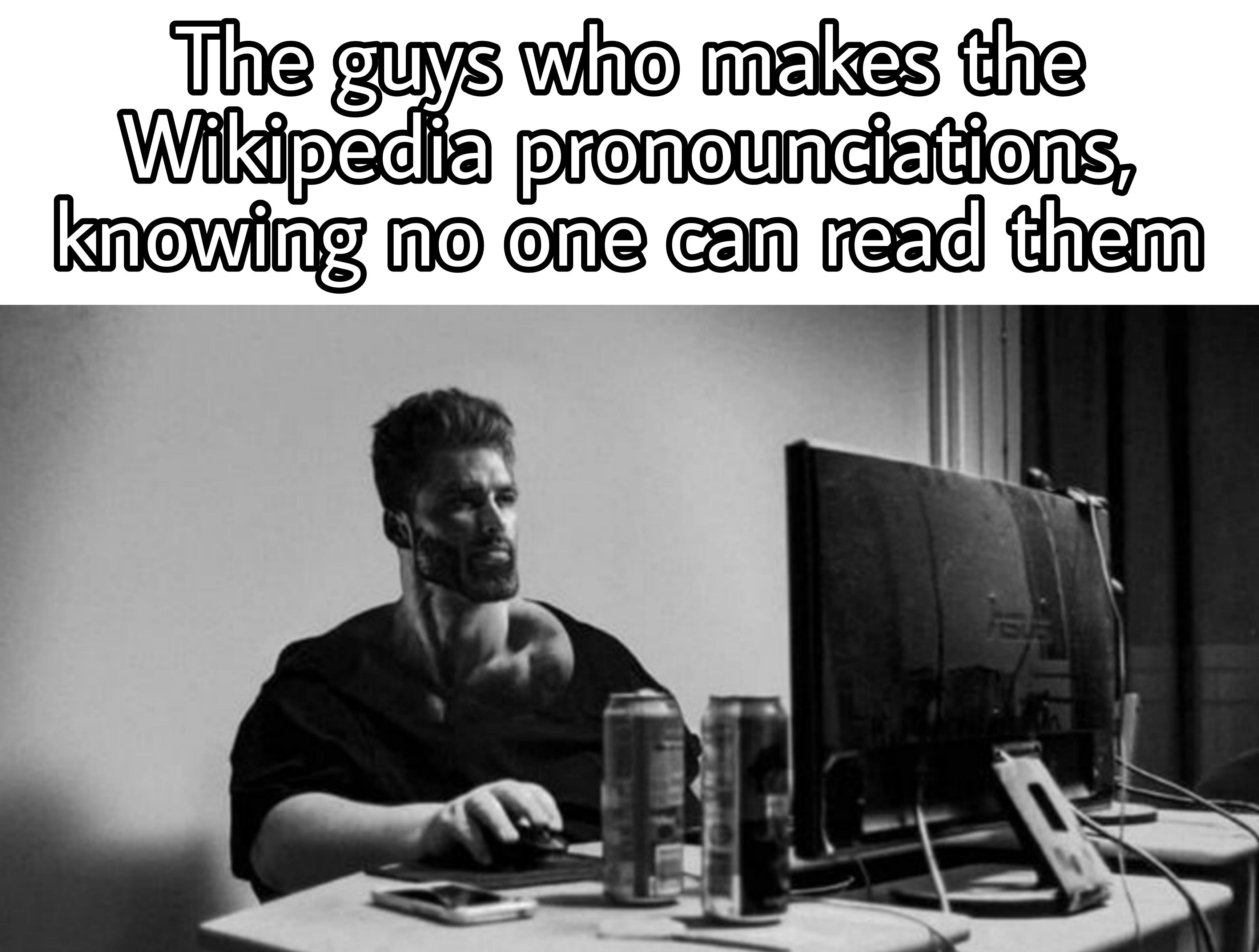 dank memes - funny memes - missing out on teenage love - The guys who makes the Wikipedia pronounciations, knowing no one can read them