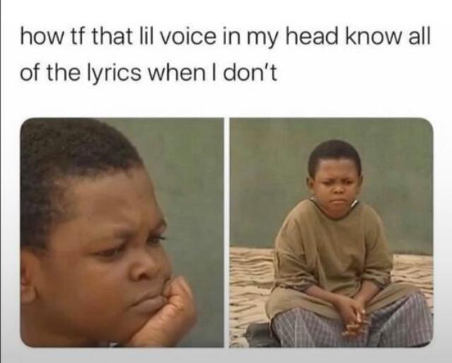dank memes  - meaning of sapa - how tf that lil voice in my head know all of the lyrics when I don't