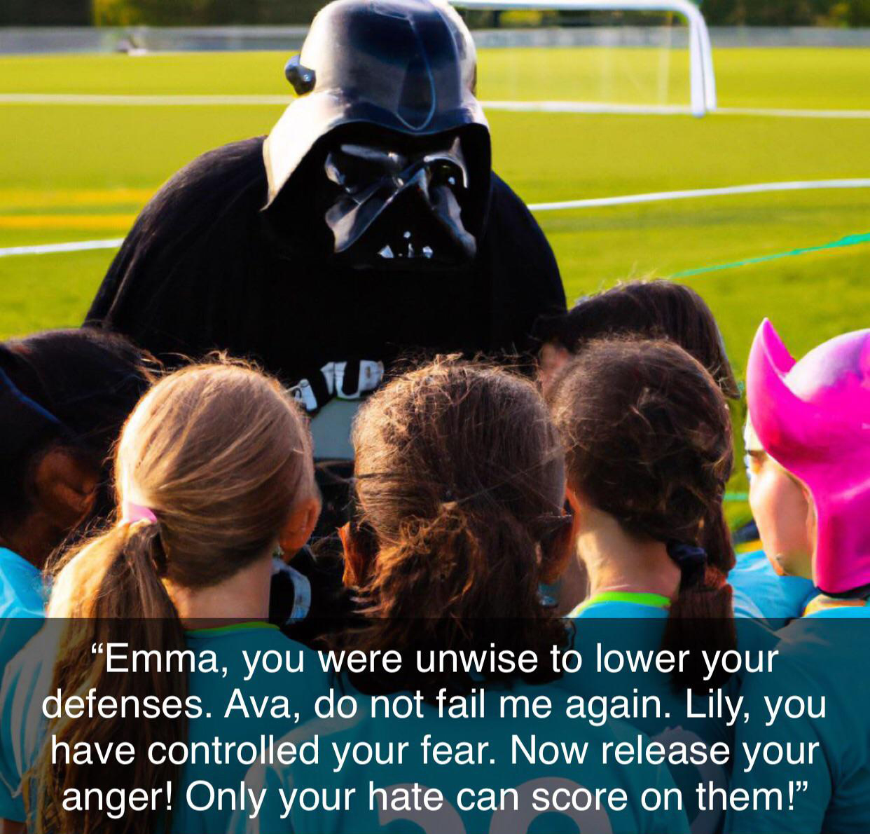 dank memes - community - Tup "Emma, you were unwise to lower your defenses. Ava, do not fail me again. Lily, you have controlled your fear. Now release your anger! Only your hate can score on them!"