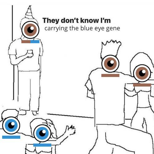 dank memes - boris johnson party meme - They don't know I'm carrying the blue eye gene
