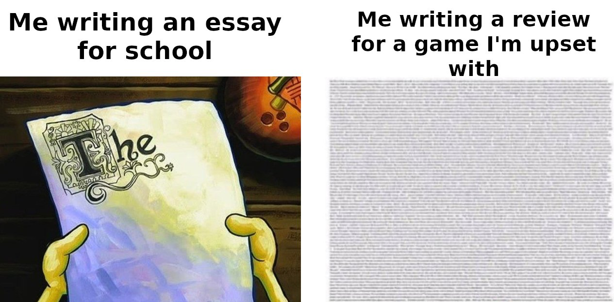 dank memes - funny memes - spongebob essay - Me writing an essay for school Ehe Me writing a review for a game I'm upset with